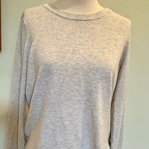 Fabletics Gray Crew Neck Sweater